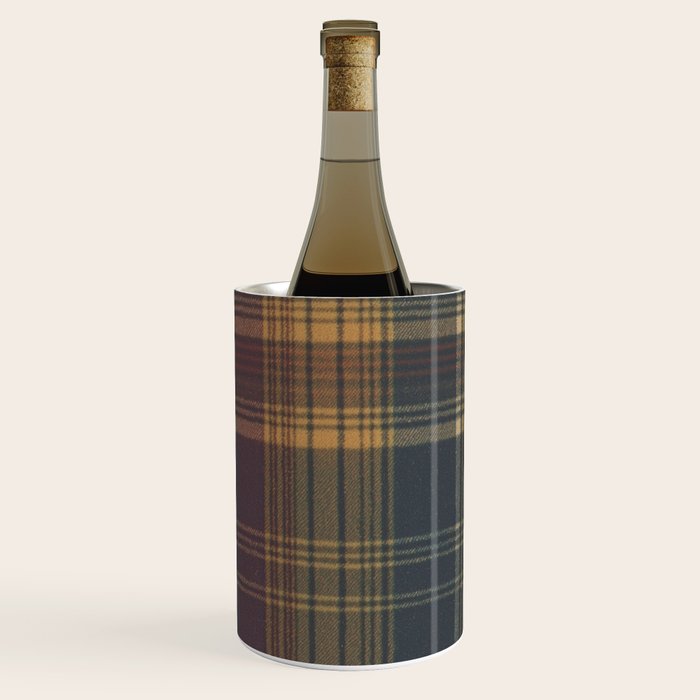 Warm Plaid Pattern Wine Chiller Gallery Image 2