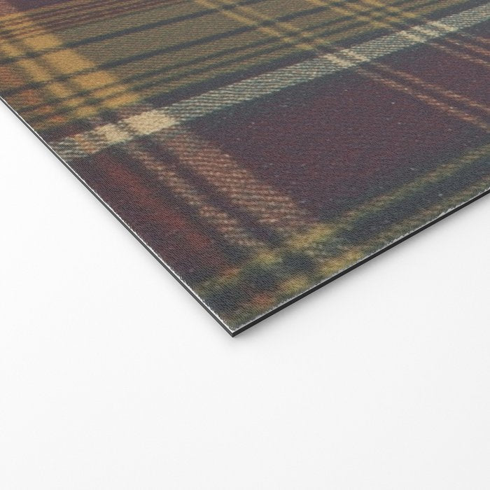 Warm Plaid Pattern Welcome Mat Gallery Image 2