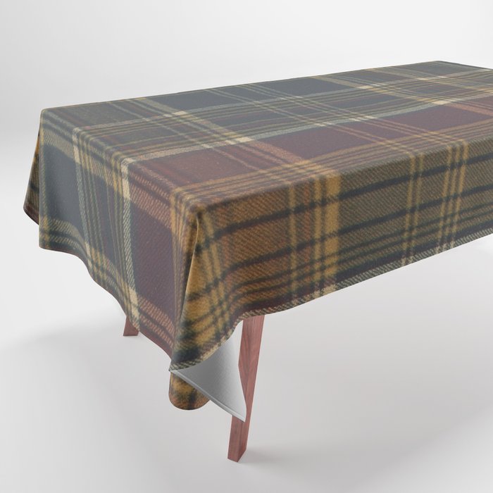 Warm Plaid Pattern Tablecloth Gallery Image 1