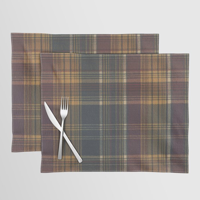 Warm Plaid Pattern Placemat Gallery Image 1