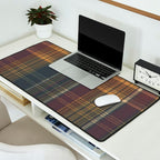 Warm Plaid Pattern Desk Mat Gallery Image 2