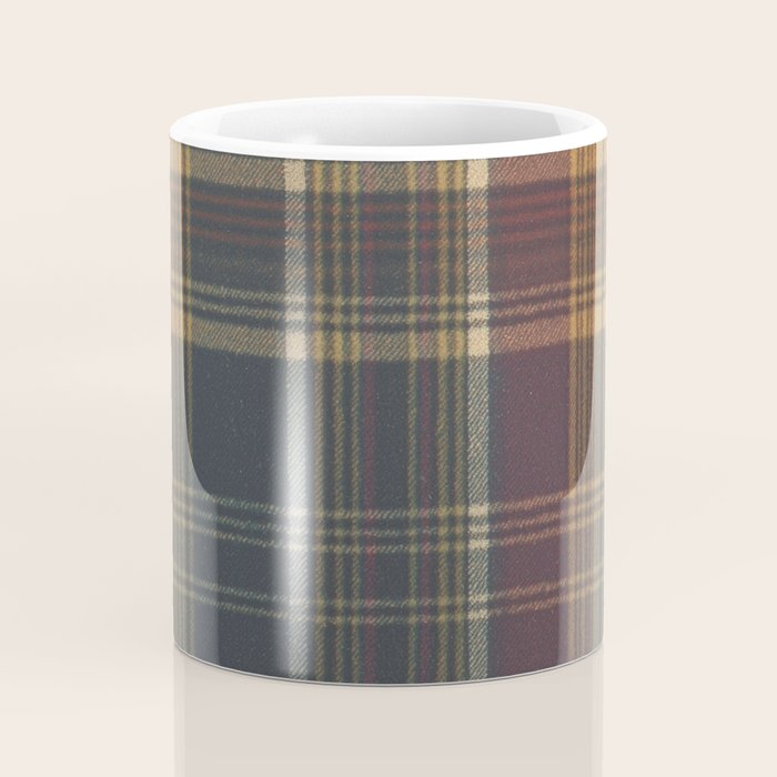 Warm Plaid Pattern Coffee Mug Gallery Image 4