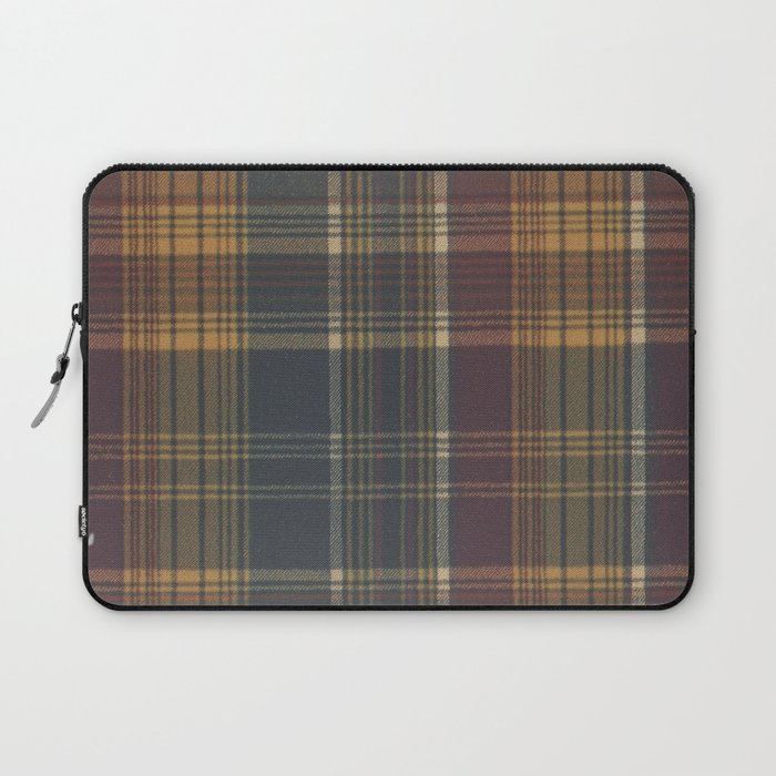 Warm Plaid Pattern Laptop Sleeve Gallery Image 1