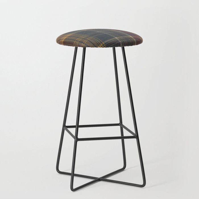 Warm Plaid Pattern Stool Gallery Image 1
