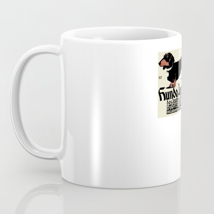 1905 German Dog Show Dachshund Poster Coffee Mug Gallery Image 3