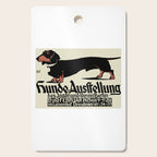 1905 German Dog Show Dachshund Poster Cutting Board Gallery Image 1