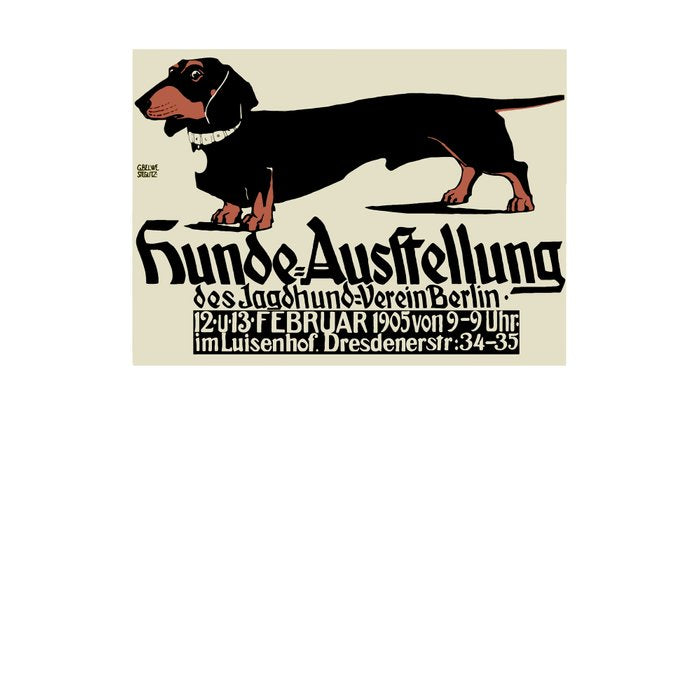 1905 German Dog Show Dachshund Poster Coffee Mug Gallery Image 2