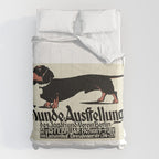 1905 German Dog Show Dachshund Poster Comforter Gallery Image 6