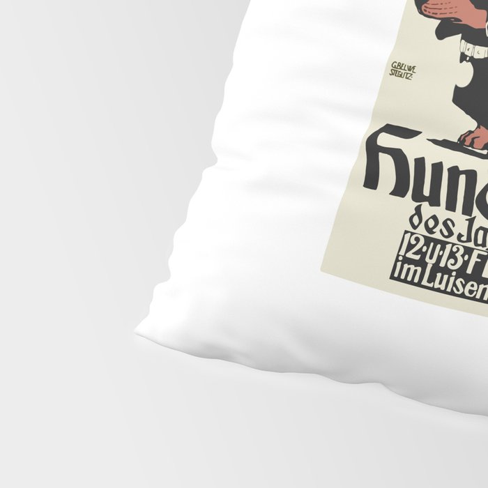 1905 German Dog Show Dachshund Poster Pillow Sham Gallery Image 4