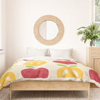Apple and Orange - Love and Peace Duvet Cover Gallery Image 3