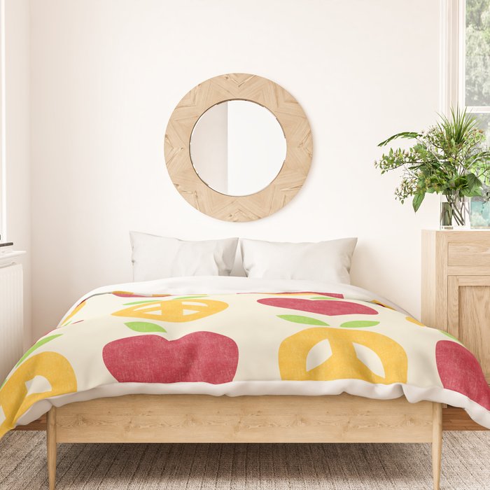 Apple and Orange - Love and Peace Duvet Cover Gallery Image 3