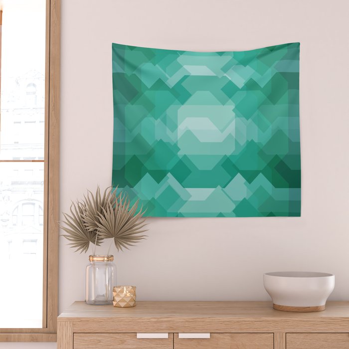 Emerald gem stone Wall Tapestry Gallery Image 2