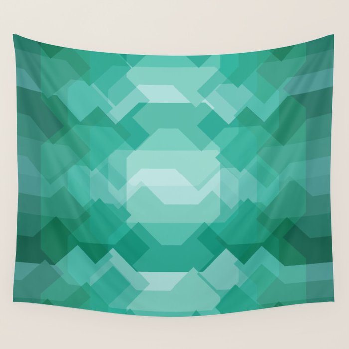 Emerald gem stone Wall Tapestry Gallery Image 1