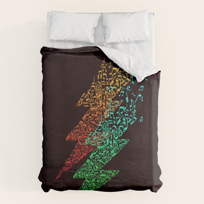 Electro music Duvet Cover Gallery Image 6