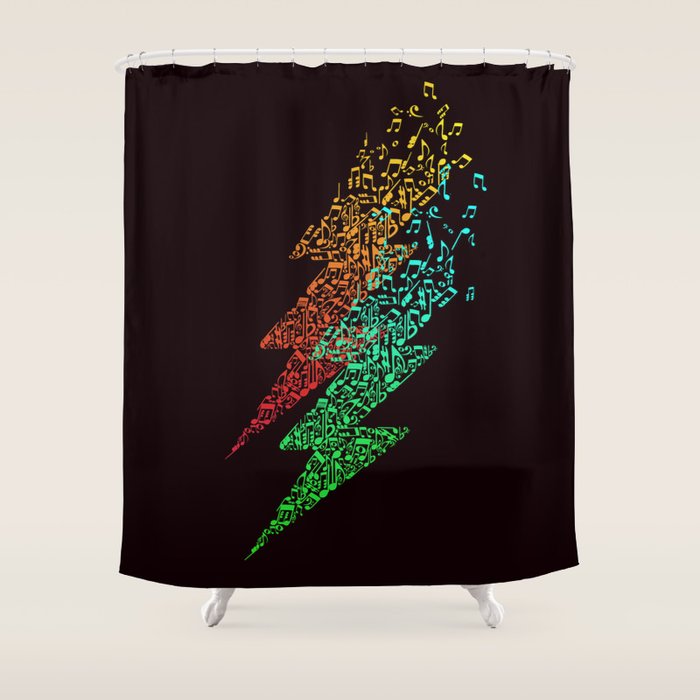 Electro music Shower Curtain Gallery Image 1
