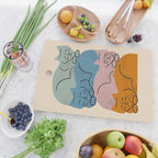 Four Cat Pile Cutting Board Gallery Image 2