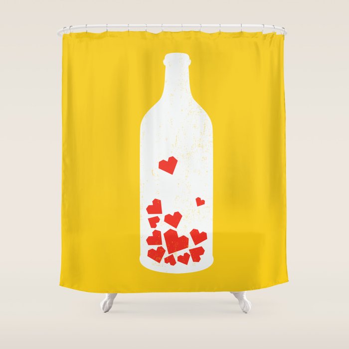Message in a bottle Shower Curtain Gallery Image 1
