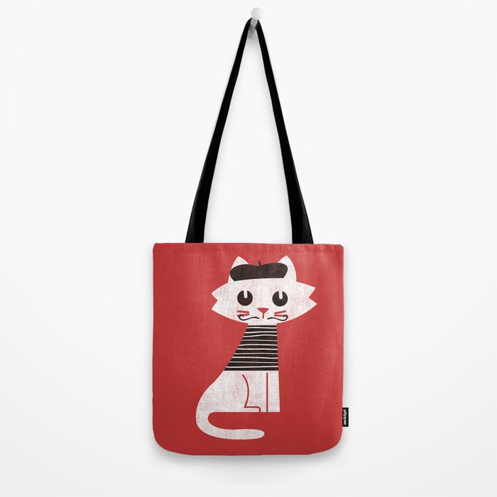 Mark the cat goes to Paris Tote Bag Gallery Image 2
