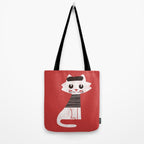 Mark the cat goes to Paris Tote Bag Gallery Image 2