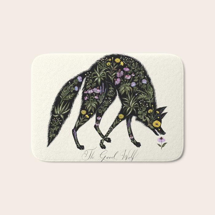 The Good Wolf Bath Mat Gallery Image 1