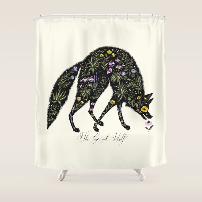 The Good Wolf Shower Curtain Gallery Image 1