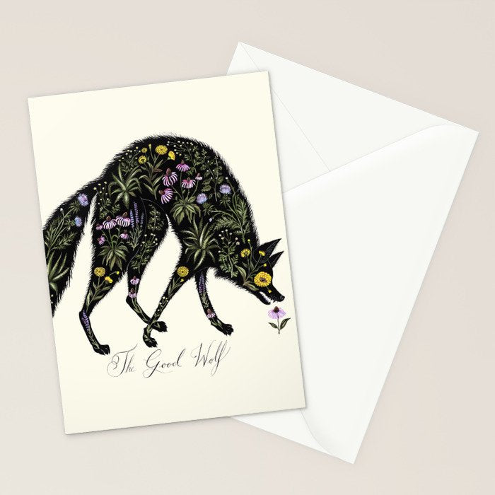 The Good Wolf Stationery Card Gallery Image 2