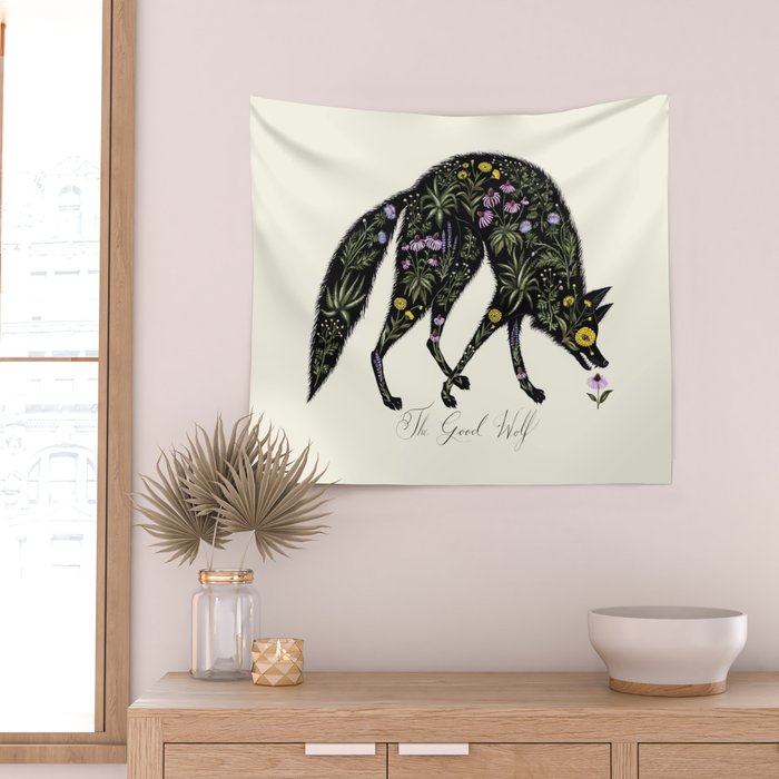 The Good Wolf Wall Tapestry Gallery Image 2