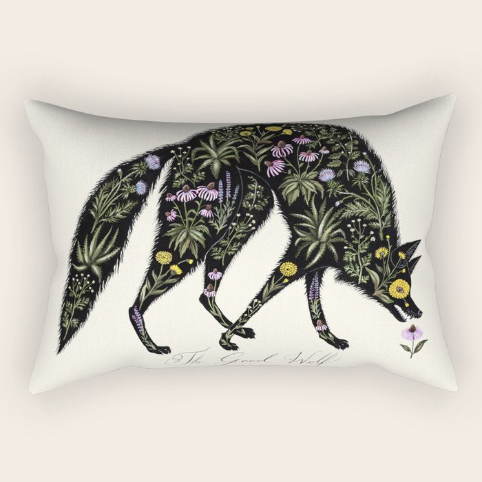 The Good Wolf Rectangular Pillow Gallery Image 1