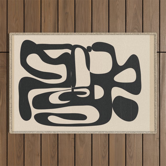 Abstract Minimal Art 1  Outdoor Rug Gallery Image 1