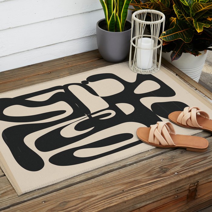 Abstract Minimal Art 1  Outdoor Rug Gallery Image 2