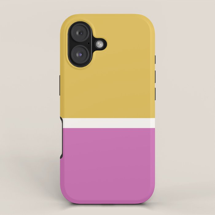 Color Block II Yellow Pink iPhone Case Gallery Image 1