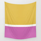 Color Block II Yellow Pink Wall Tapestry Gallery Image 4