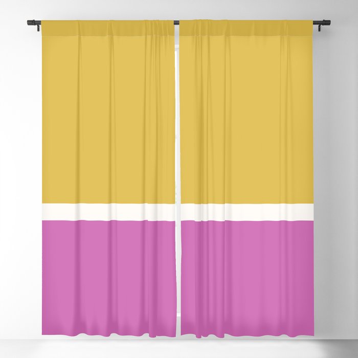 Color Block II Yellow Pink Window Curtain Gallery Image 5