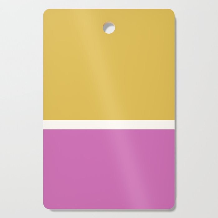 Color Block II Yellow Pink Cutting Board Gallery Image 1