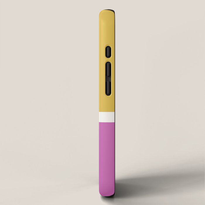 Color Block II Yellow Pink iPhone Case Gallery Image 2