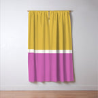 Color Block II Yellow Pink Window Curtain Gallery Image 3