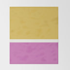 Color Block II Yellow Pink Throw Blanket Gallery Image 2