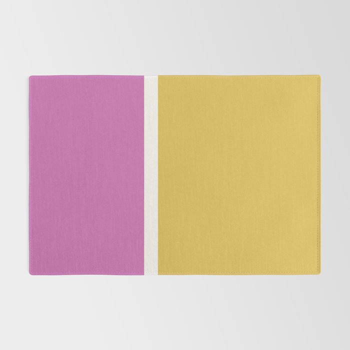 Color Block II Yellow Pink Rug Gallery Image 2