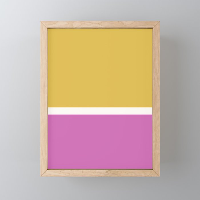 Color Block II Yellow Pink Mini Art Print Gallery Image 1