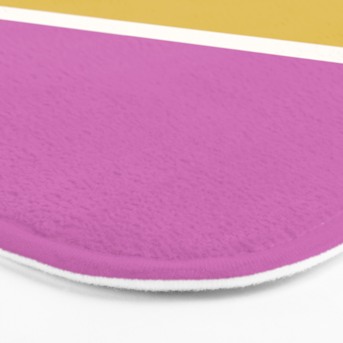 Color Block II Yellow Pink Bath Mat Gallery Image 3