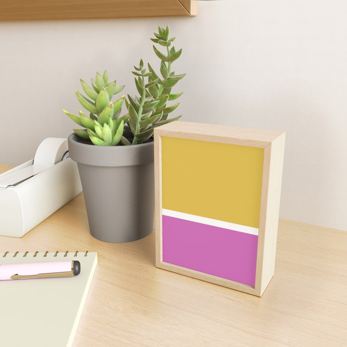 Color Block II Yellow Pink Mini Art Print Gallery Image 2