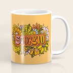 Scorpio Flowers Coffee Mug Gallery Image 1