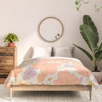 Vintage hand drawn flower art pattern Comforter Gallery Image 3
