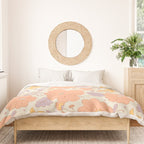 Vintage hand drawn flower art pattern Duvet Cover Gallery Image 3