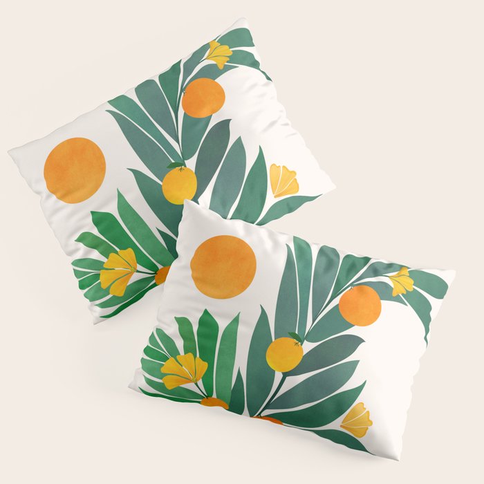 Summer's End With Oranges Pillow Sham Gallery Image 3