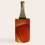 Leaves in Terracotta Color #decor #society6 #buyart Wine Chiller Gallery Image 2