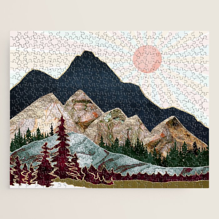 Retro Autumn Vista Jigsaw Puzzle Gallery Image 1