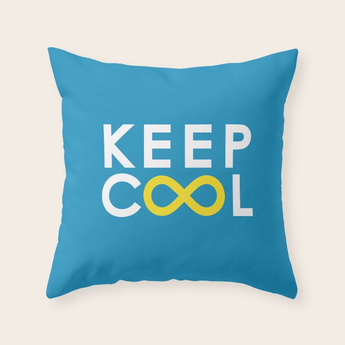 Forever coolness Throw Pillow Gallery Image 1