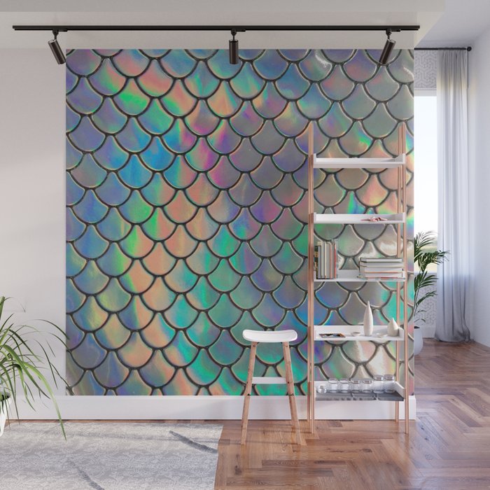 Iridescent Scales Wall Mural Gallery Image 1