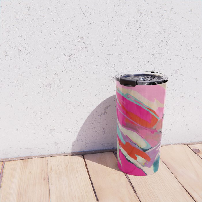 pink landscape Travel Mug Gallery Image 4